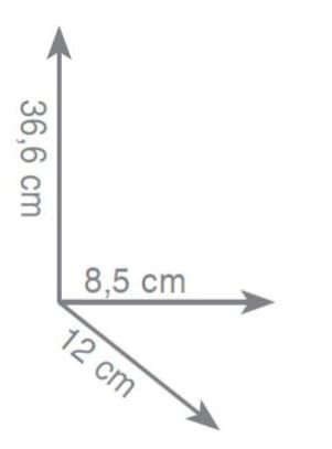 Akcesoria łazienkowe szczotka wisząca Gedy seria Eros 2333-03 rysunek techniczny
