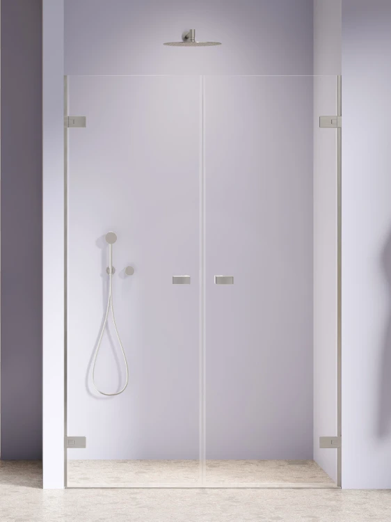 Podwójne drzwi wahadłowe montowane do ściany, uchylane w obie strony (do środka i na zewnątrz); szerokość 110–190 cm, wysokość 200 cm.
