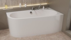 ASTRA WR MONOLITH wanna asymetryczna 160x85x60cm, biała