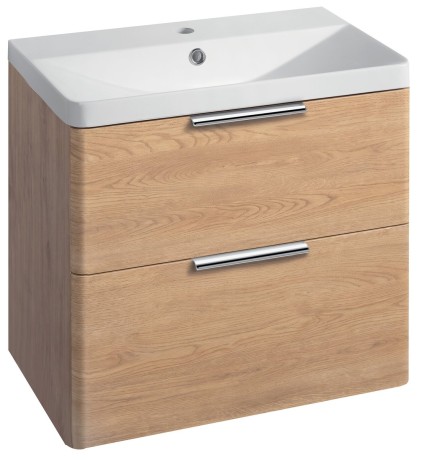 Przejdź do produktu DENEB szafka umywalkowa 60,5x55x34,5cm, dąb emporio