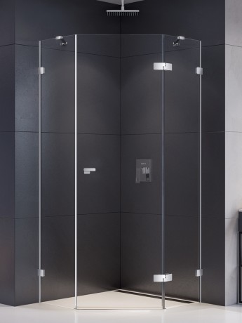 Przejdź do produktu Kabiny z otwieranymi na zewnątrz drzwiami, dostępne w wersjach lewostronnej i prawostronnej. Wymiary to 90x90x200 cm.