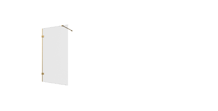Uniwersalny parawan, możliwy do zamontowania z każdej strony, dostępny w rozmiarach od 50x150cm do 100x150cm.
