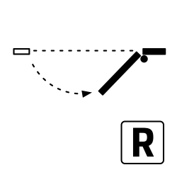 Pięciokątne kabiny, z drzwiami otwierającymi się na lewą lub prawą stronę na zewnątrz. Rozmiary 120x80x200 cm.