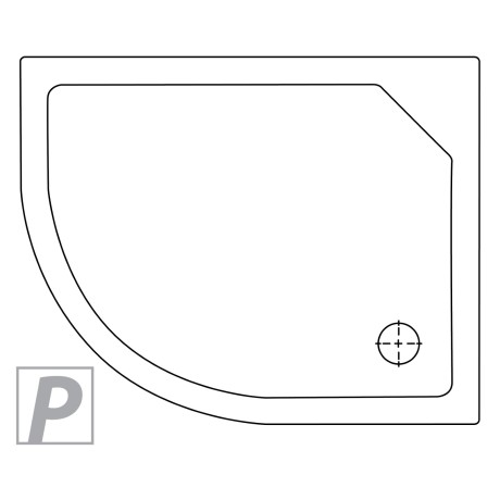 Przejdź do produktu Akrylowe brodziki z gładką powierzchnią, dostępne w wersjach lewo- i prawostronnych. Rozmiary: 100x80x17 cm oraz 120x85x17 cm.