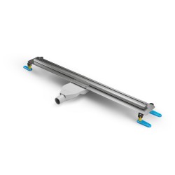 System odwodnienia liniowego o dużej przepustowości, dostępny w szerokościach od 60 cm do 100 cm.