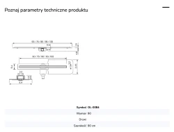 System odwodnienia liniowego o dużej zdolności przepływu. Szerokość wynosi od 60 cm do 100 cm.
