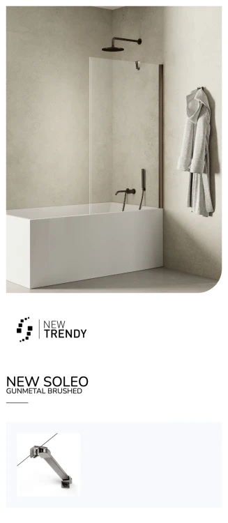 Uniwersalny parawan, możliwośc montażu z dowolnej strony. Wymiary od 50x140cm do 100x140cm.