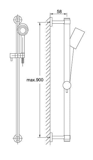 Zestaw prysznicowy Steinberg seria 100 chrom 1001602 
