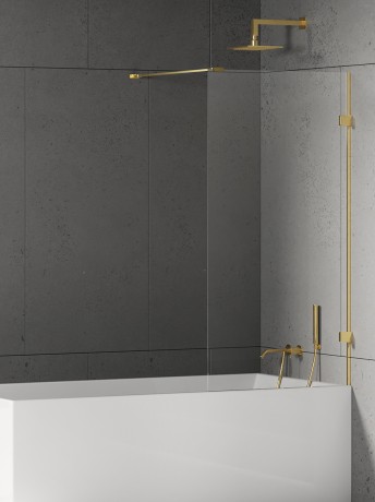 Przejdź do produktu Uniwersalny parawan, możliwy do montażu po dowolnej stronie, dostępny w wymiarach od 50x150 cm do 100x150 cm.