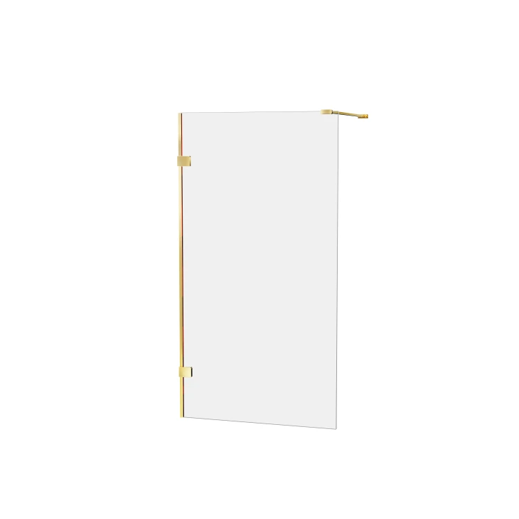 Uniwersalny parawan, możliwy do montażu po dowolnej stronie, dostępny w wymiarach od 50x150 cm do 100x150 cm.