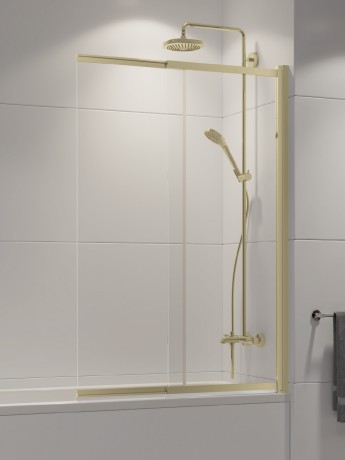 Przejdź do produktu Łamany parawan o wymiarach 85x150cm lub 100x150cm, możliwy do montażu po lewej lub prawej stronie.