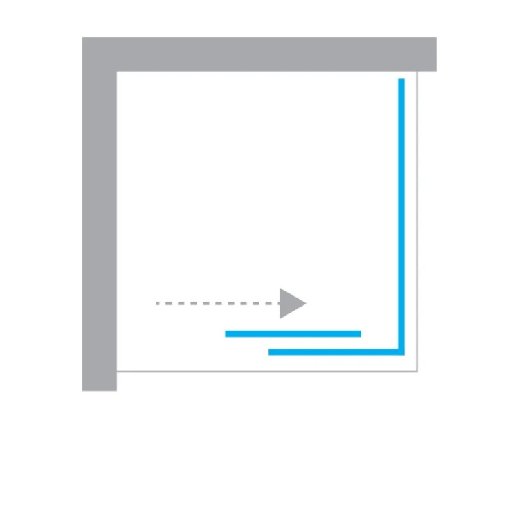 Kabiny prysznicowe w kształcie kwadratu lub prostokąta, w wersji lewo- lub prawostronnej, z drzwiami przesuwnymi, dostępne w rozmiarach od 100x70x200