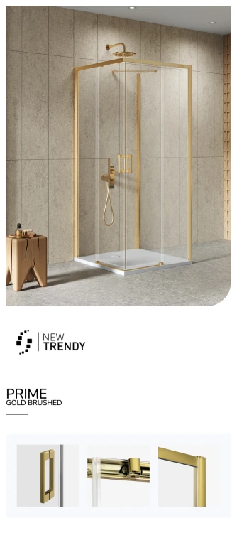Dostępne są kabiny prysznicowe w kształcie kwadratu i prostokąta, które można montować po dowolnej stronie. Ich wymiary to od 80x80x200 cm do 90x100x2