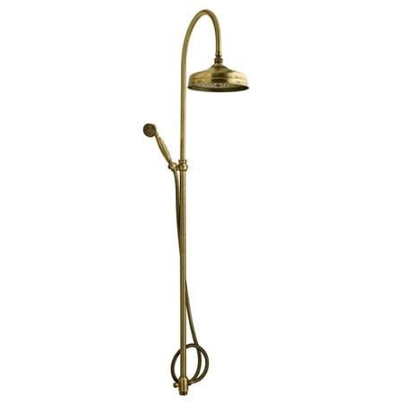 Kolumna prysznicowa z okrągłą deszczownicą Vicario 01162/KIT bronzo