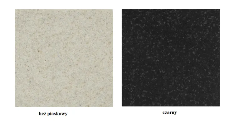 Pyramis zlewozmywak jednokomorowy SPARTA 76x44 cm 1B 1D czarny lewy 070000101 - kolory zlewozmywaka