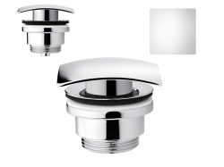 Korek automatyczny klik-klak kwadrat do umywalki uniwersalany DUE CHROM VSY5000