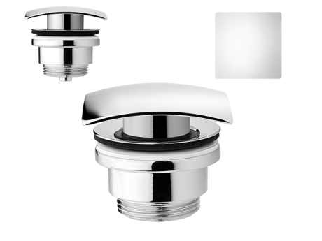 Przejdź do produktu Korek automatyczny klik-klak kwadrat do umywalki uniwersalany  DUE CHROM VSY5000 