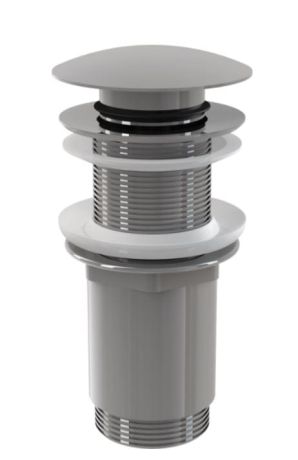 Przejdź do produktu Spust umywalki klik-klak 5/4" metalowy bez przelewu Alcaplast A395 duży korek
