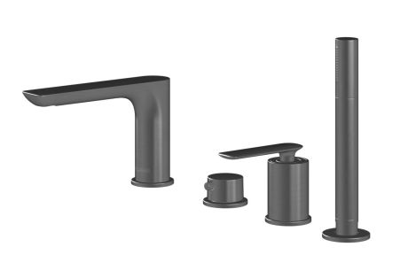 Przejdź do produktu Bateria wannowa Kohlman Experience QB244EG grafit szczotkowany 
