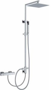 Sphera Docce Zestaw prysznicowy z deszczownicą i baterią termostatyczną chrom TM2Q56058CR