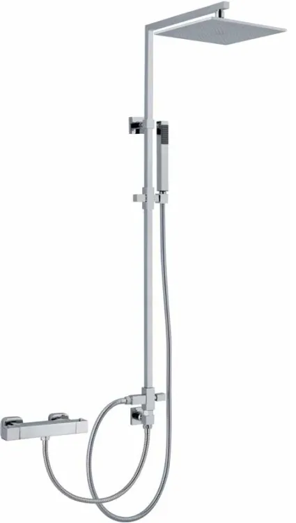 Sphera Docce Zestaw prysznicowy z deszczownicą i baterią termostatyczną chrom TM2Q56058CR