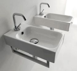 Umywalka podwieszana 25x45 cm Kerasan Cento 353701