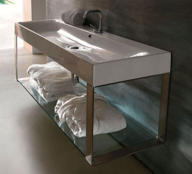 Umywalka podwieszana 120x45 cm Kerasan Cento 353401