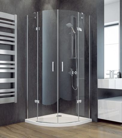 Przejdź do produktu Kabina prysznicowa półokrągła 80x80x195 cm Besco Viva 195 VP-80-195-C