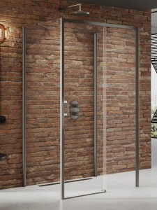 Kwadratowe i prostokątne kabiny prysznicowe z drzwiami przesuwnymi, dostępne w wersjach lewo- i prawostronnych. Wymiary od 100x70x200 cm do 160x100x20