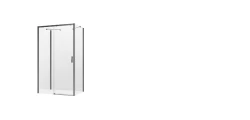 Kwadratowe i prostokątne kabiny prysznicowe z drzwiami przesuwnymi, dostępne w wersjach lewo- i prawostronnych. Wymiary od 100x70x200 cm do 160x100x20