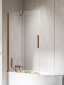 Ruchomy parawan uniwersalny, łatwy do zamontowania po obu stronach. Rozmiary od 80x150 cm do 160x150 cm.