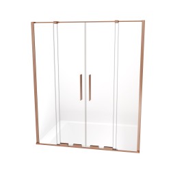 Przesuwny, wszechstronny parawan, który można zamontować po każdej stronie. Dostępne wymiary: od 130x150 cm do 180x150 cm.