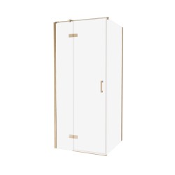 Kwadratowe i prostokątne kabiny, z drzwiami uchylanymi na zewnątrz, dostępne w wersji lewo- lub prawostronnej, rozmiary od 80x70x200 cm do 120x120x200