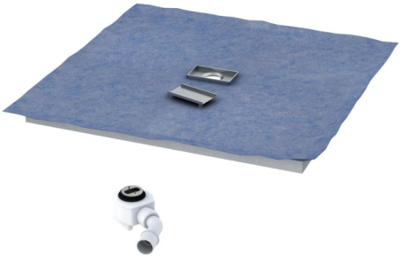 Przejdź do produktu Brodzik podpłytkowy kwadratowy 80x80x11,5cm Schedpol Shortline S4 z odpływem punktowym do wypełnienia kaflem 10.001/OP+10.060/SL