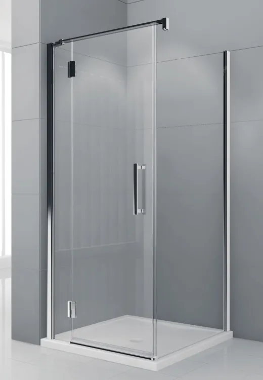 Kabina prysznicowa 90x90 cm z drzwiami i ścianką stałą Novellini Modus MODUSGF90+MODUSF90-1K