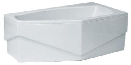 Przejdź do produktu Obudowa wanny narożnej asymetrycznej 140x80 cm Polimat Marika 00684 biały