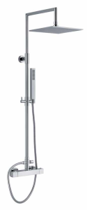 Sphera Docce Zestaw prysznicowy z deszczownicą i baterią termostatyczną chrom TM1Q74056CR