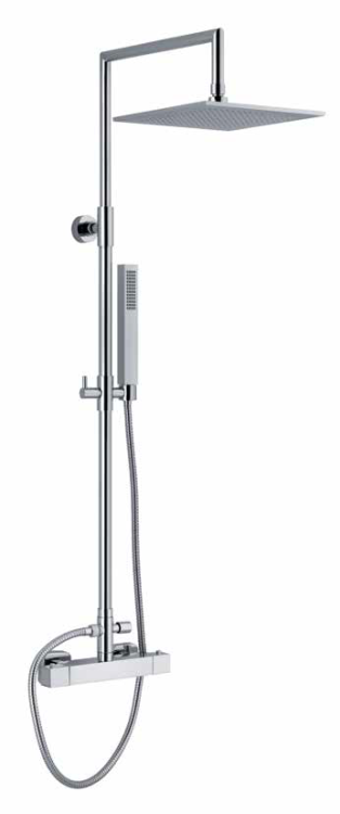 Sphera Docce Zestaw prysznicowy z deszczownicą i baterią termostatyczną chrom TM1Q74056CR