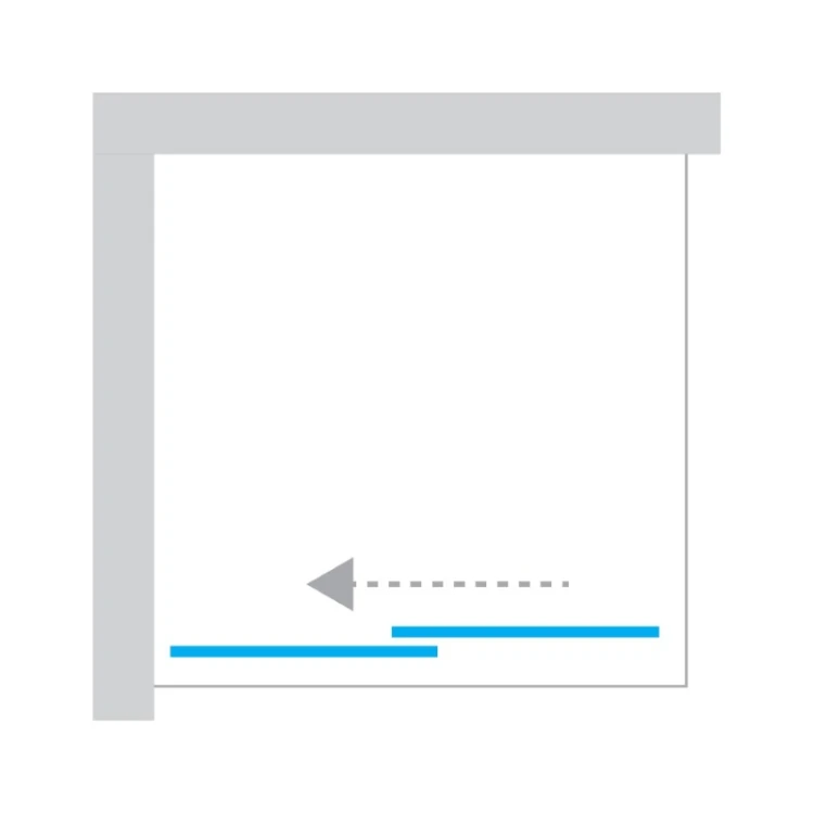 Przesuwne kabiny prysznicowe. Pasują do każdej łazienki, montaż na dowolnej stronie. Dostępne w rozmiarach od 80x200 cm do 160x200 cm.