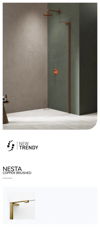 Uniwersalna kabina, możliwy montaż z dowolnej strony, rozmiary od 70x200 cm do 140x200 cm.