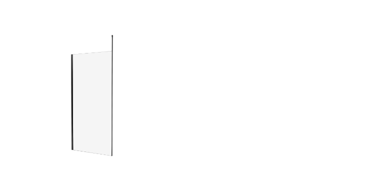 Uniwersalna kabina, możliwość montażu po obu stronach, rozmiary od 70x200 cm do 140x200 cm.