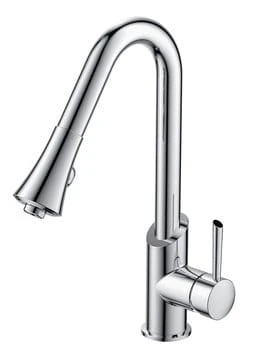Bateria kuchenna 39 cm z obracaną wylewką Sapho Vogue 1105-63 chrom