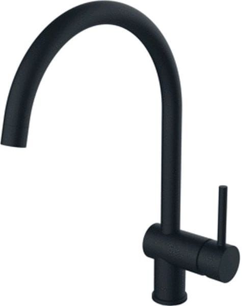 Bateria zlewozmywakowa 37,1 cm wysoka stojąca Paffoni Light LIG280NO czarny mat