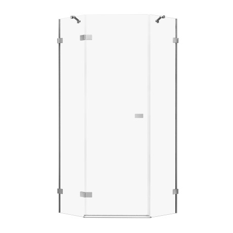 Przejdź do produktu Pięciokątne kabiny, dostępne w wersji lewo- lub prawostronnej. Mają zewnętrzne drzwi uchylne. Rozmiary to 80x80x200 cm oraz 90x90x200 cm.