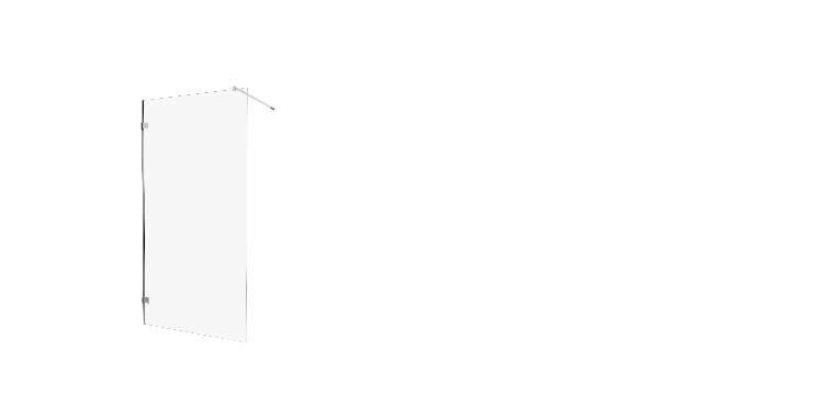 Uniwersalne kabiny montowane po dowolnej stronie, wymiary od 50x200 cm do 140x200 cm.