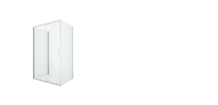 Przesuwne kabiny prysznicowe o kształcie prostokąta. Uniwersalne, można je montować na dowolnej stronie. Dostępne w rozmiarach od 100x80x200cm do 120x