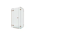 Prostokątne kabiny z pojedynczymi drzwiami, które otwierają się na zewnątrz, dostępne w wersji lewo- lub prawostronnej. Wymiary od 110x80x200 cm do 15
