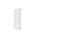 Uniwersalne kabiny, które można zamontować po dowolnej stronie, o wymiarach od 50x23x200 cm do 140x33x200 cm.