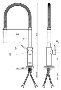 Bateria zlewozmywakowa Paffoni Light LIG179