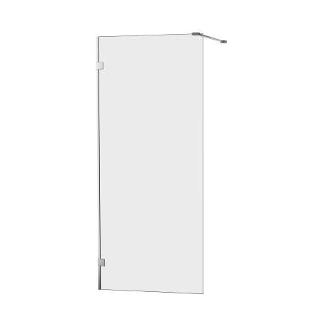 Przejdź do produktu Kabina walk-in, jednoelementowa, montaż uniwersalny (dowolna strona), wspornik kątowy L; szerokość 50–120 cm, wysokość 200 cm.